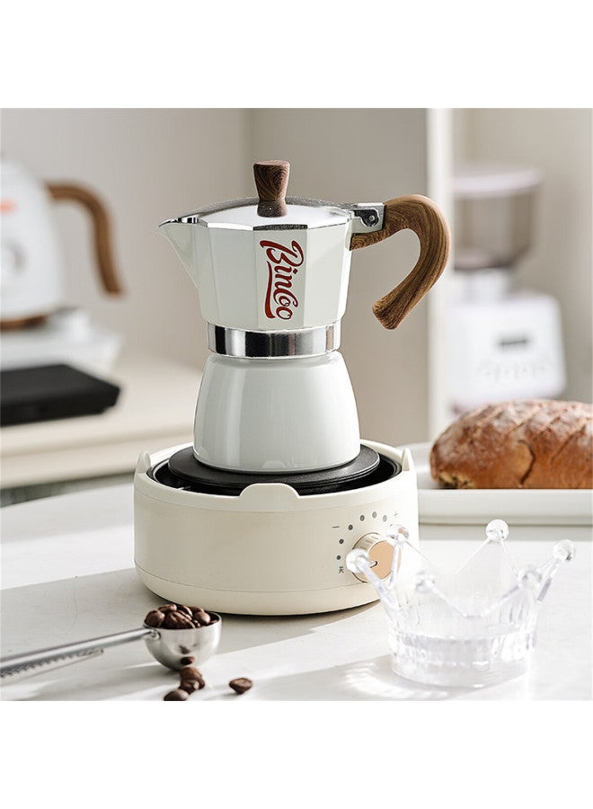 Bincoo Moka Pot Coffee Maker Household Small Electric Ceramic Stove Set Italian Hand Drip Coffee Pot Utensil - Image 3