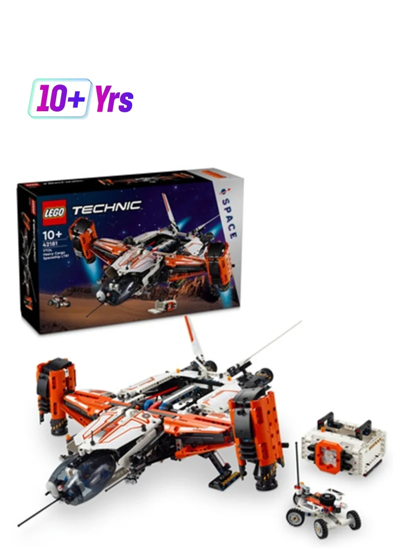 ليغو LEGO Technic VTOL Heavy Cargo Spaceship LT81 Set, Space Plane Toy for 10 Plus Year Old Boys, Girls and Kids, Vehicle Building Playset for Imaginative Play, Ramadan Gift  42181