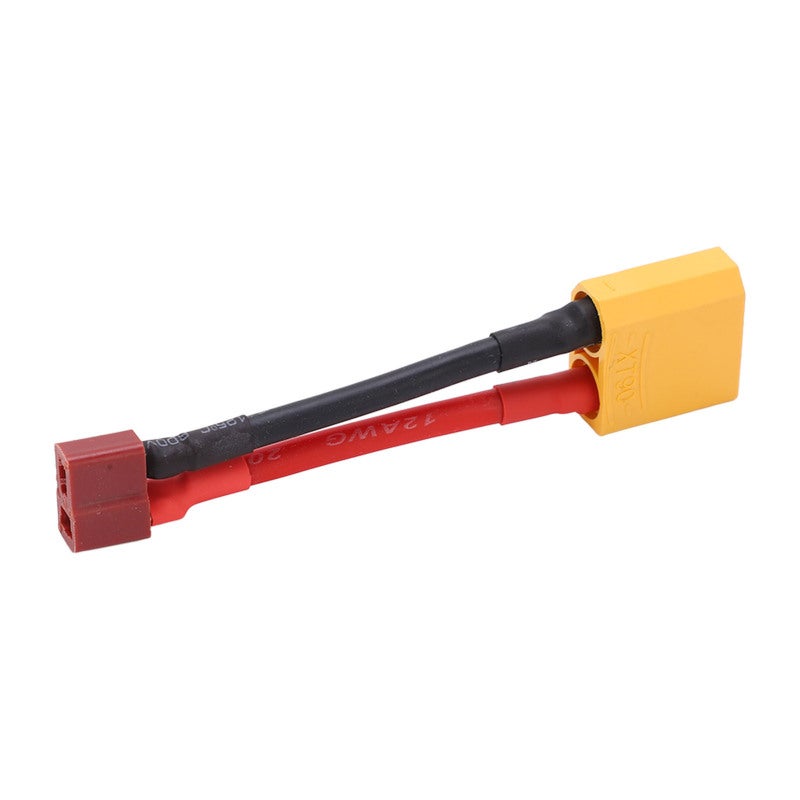 T Female To XT90 Male Cable: 12AWG Ultra Soft Silicone Cord - Strong Reliable Short Circuit Protection RC Power Connector for RC Car Airplane Ship Models Hobbyists - Image 3