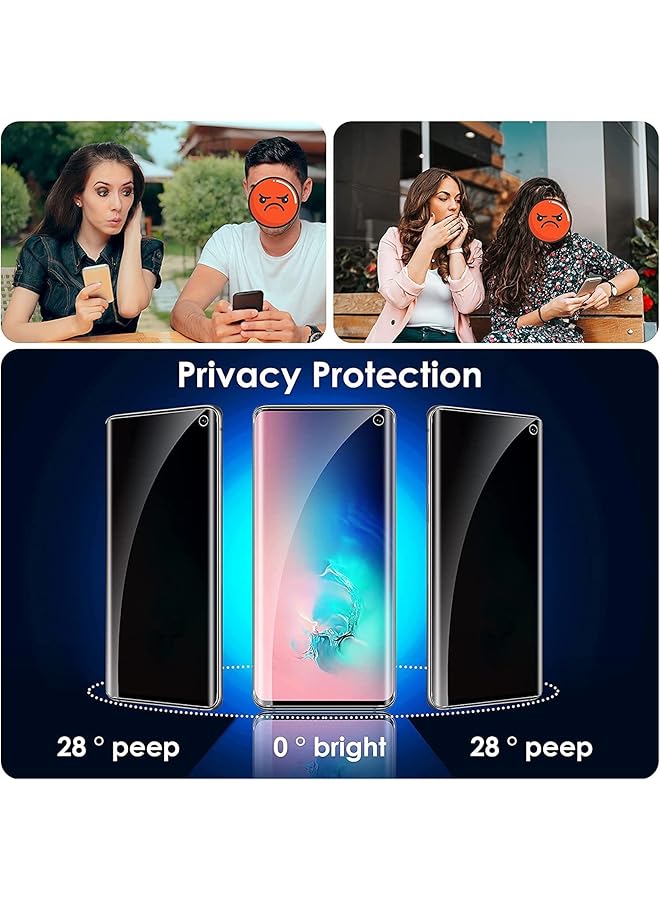 erorex Privacy Screen Protector For Samsung Galaxy S10 Not Glass Anti Spy Flexible Film Clear Protective Soft Tpu Anti Glare Film Anti Scratch For Samsung Galaxy S10 - Image 4
