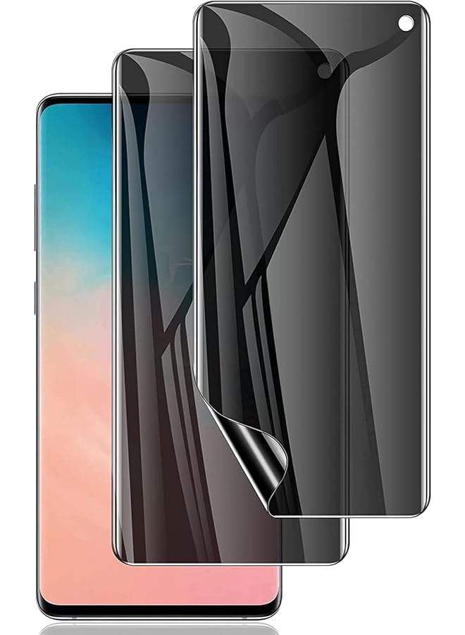 erorex Privacy Screen Protector For Samsung Galaxy S10 Not Glass Anti Spy Flexible Film Clear Protective Soft Tpu Anti Glare Film Anti Scratch For Samsung Galaxy S10 - Image 1