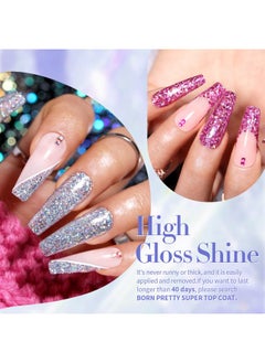 Born Pretty Glitter Gel Nail Polish Set Sparkly Shiny Gold Silver Pink Glitter Gel Polish Kit Soak Off Uv Nail Gel Gift Box Nail Art Manicure Varnish Kit 10Ml 6Pcs  - Image 5