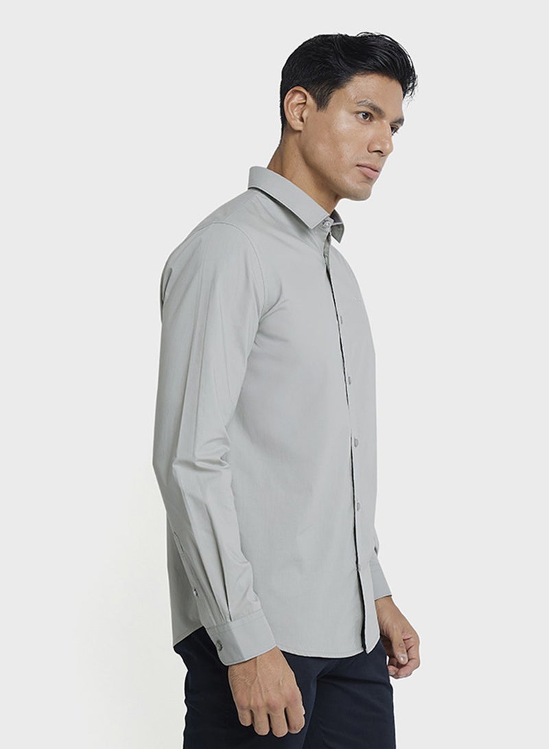 Ben Sherman Patch Pocket Long Sleeve Cotton Shirt - Image 3