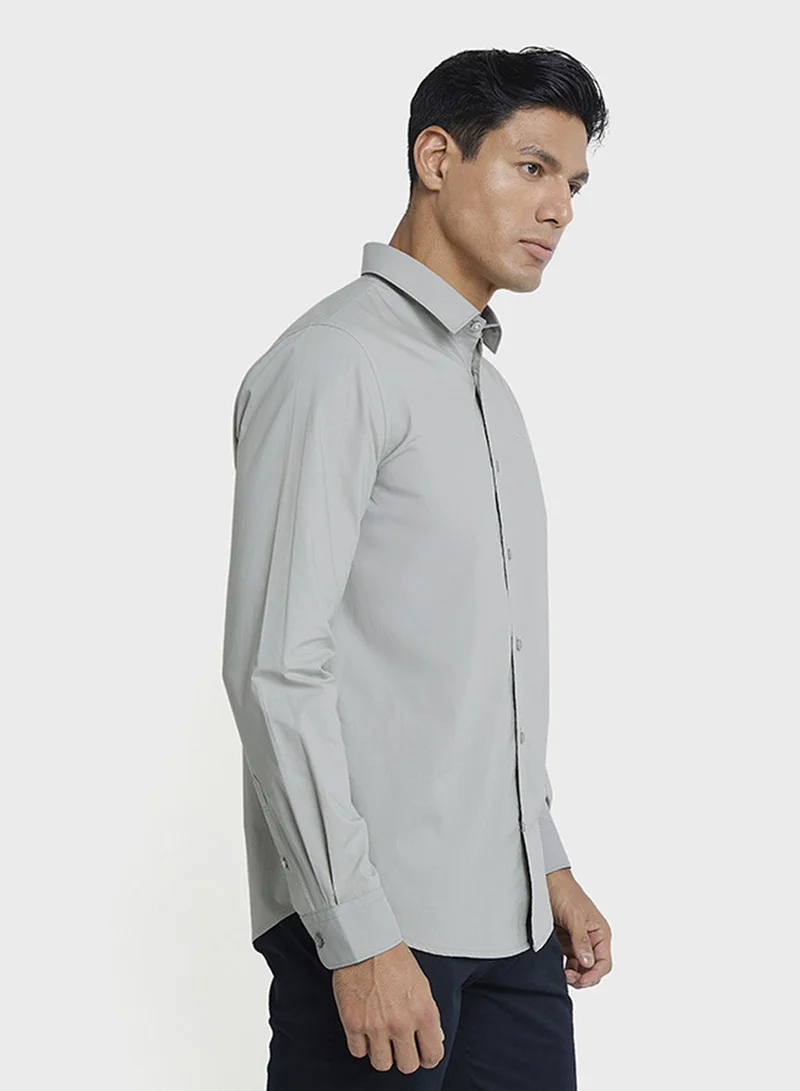 Ben Sherman  Patch Pocket Long Sleeve Cotton Shirt for Men | Best Price UAE