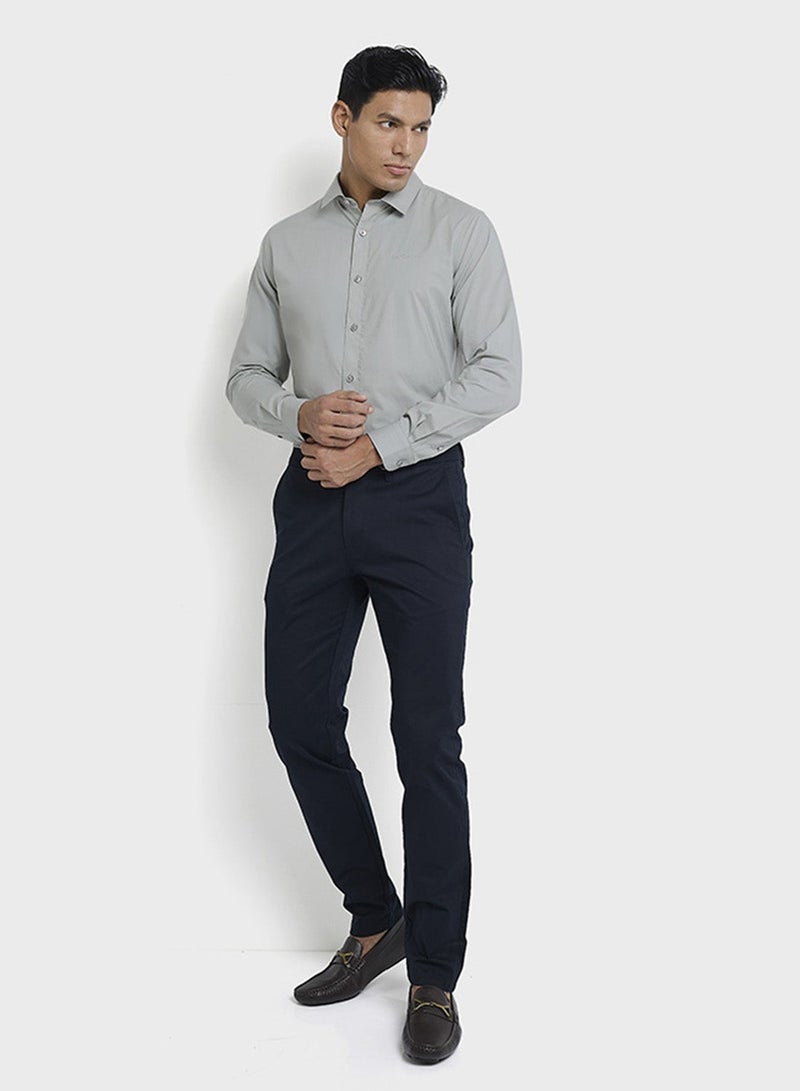 Ben Sherman Patch Pocket Long Sleeve Cotton Shirt - Image 5
