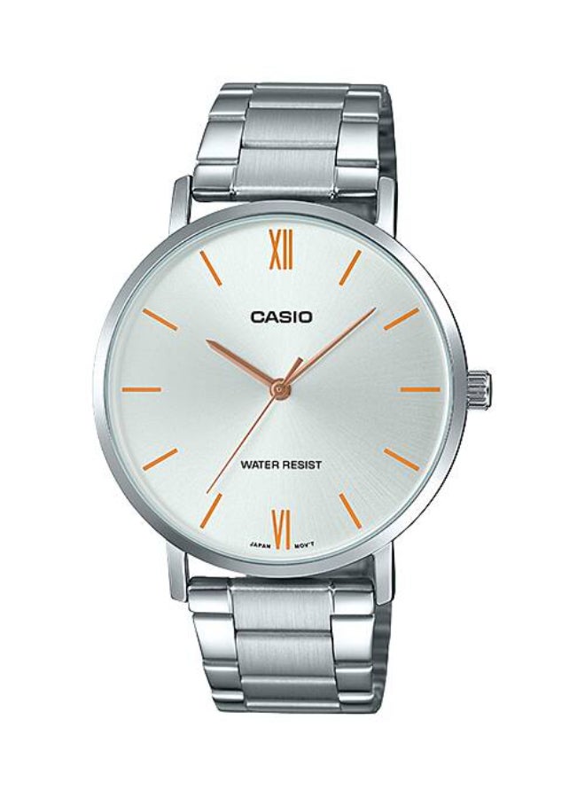 CASIO Men's Stainless Steel Analog Watch MTP-VT01D-7B - 40 mm