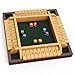 CANYAVE Shut The Box Game 4 Player Wooden Board Game Dice Game Classic Math Learning Game for Kids 12 x 12 - Image 2