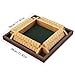 CANYAVE Shut The Box Game 4 Player Wooden Board Game Dice Game Classic Math Learning Game for Kids 12 x 12 - Image 4