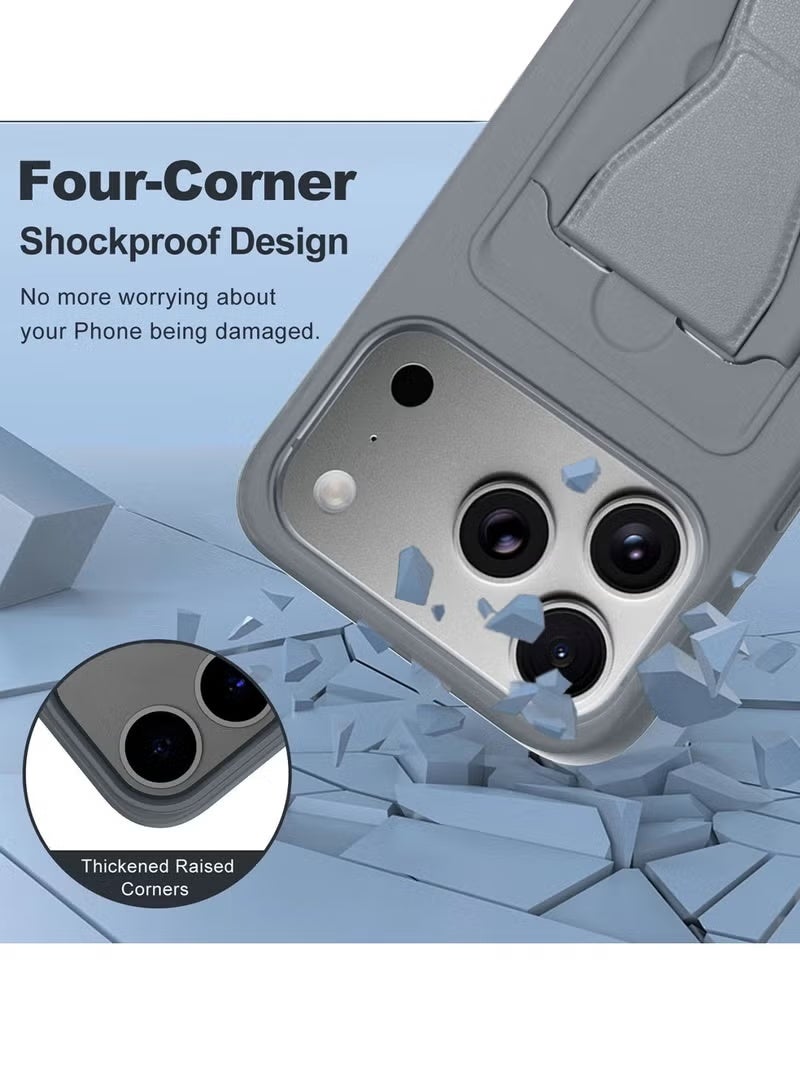 TIGER Apple iPhone 17 Pro 5G 2025 Silicone TPU Case with Card Holder and Hand Grip – Slim, Durable Protective Cover in Dark Grey Featuring Secure Card Storage, Enhanced Grip for Comfortable Handling, and Scratch Resistance for Everyday Protection (Model MCHPSN) - Image 3