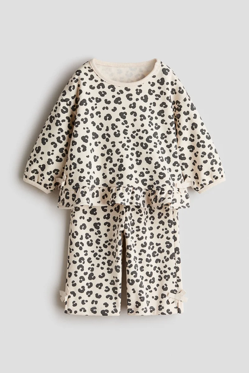 اتش اند ام طقم بلوزة وبنطلون - عبوة من قطعتين