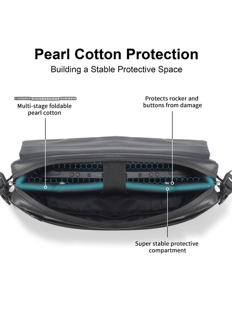 Carrying Case for PlayStation Portal/ROG Ally/Steam Deck/OLED/Lenovo Legion Go/Switch, Protective Portable Waterproof Travel Bag with Multi-Pockets for PS Portal Remote Player - Image 5