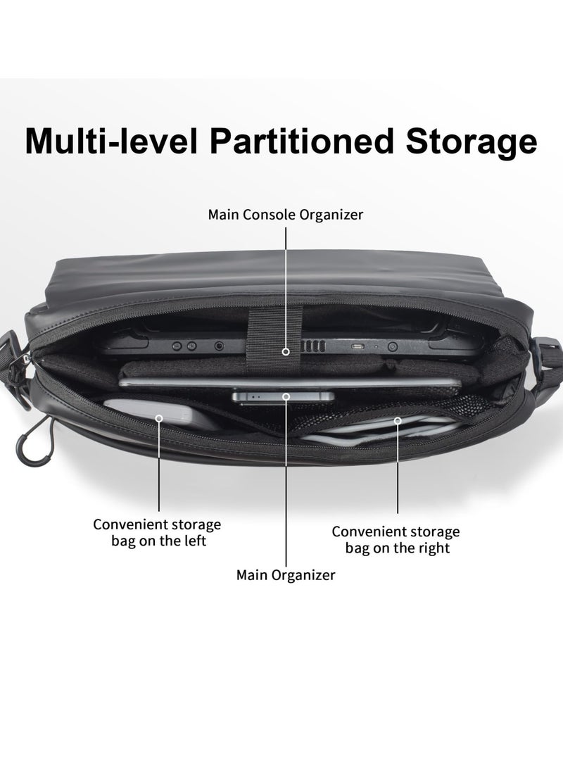 Carrying Case for PlayStation Portal/ROG Ally/Steam Deck/OLED/Lenovo Legion Go/Switch, Protective Portable Waterproof Travel Bag with Multi-Pockets for PS Portal Remote Player - Image 2