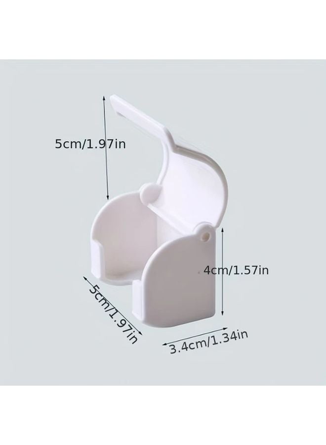 منظم الحمام الأبيض ثنائي الوظائف المثبت على الحامل: حامل شفرات الحلاقة وحامل فرشاة الأسنان الكهربائية - Image 1