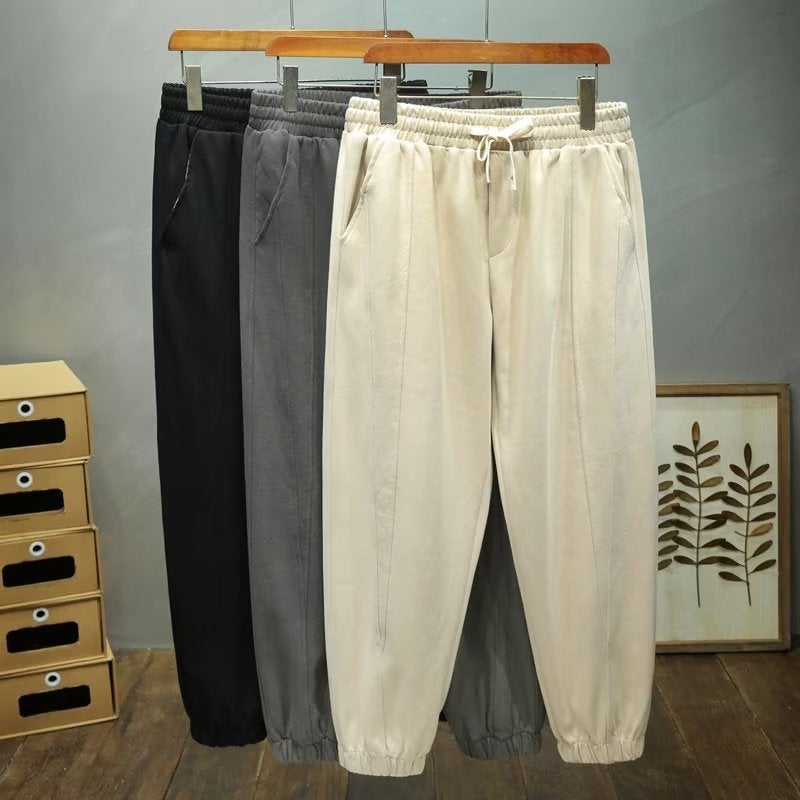 Summer Sports Casual Pants Boys High Sense Apricot Loose Handsome All-Match Toe Cropped Pants - Image 2