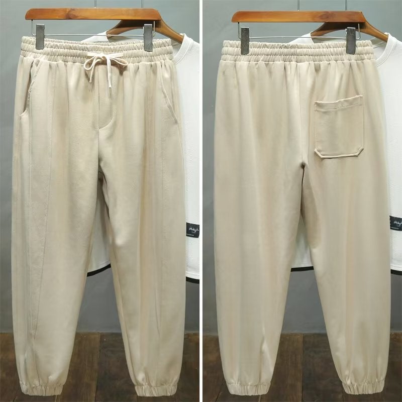 Summer Sports Casual Pants Boys High Sense Apricot Loose Handsome All-Match Toe Cropped Pants - Image 3
