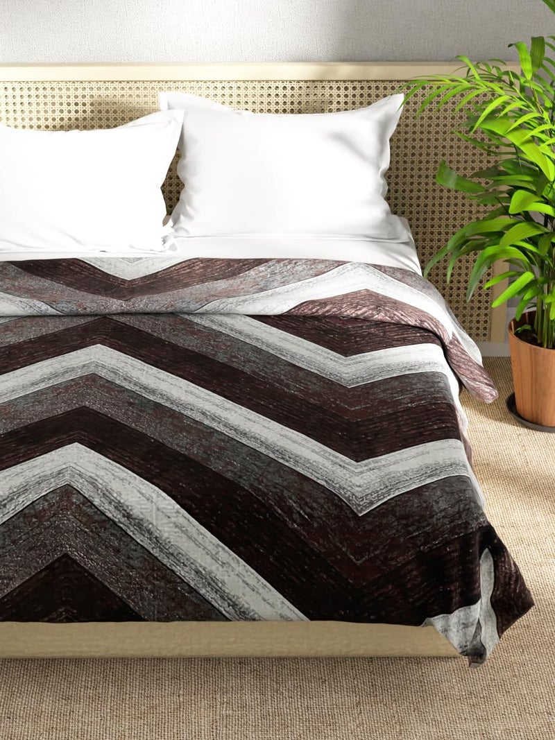 KOPA KOPA Ultra Soft Microfiber Double Bed Ac Blanket -1pc Double Size (Nautical) | 100% Teddy Bear Soft Reversible Lightweight | Bed Ac Blanket/Quilt/Duvet for All Weather Abstract-Grey - Image 2