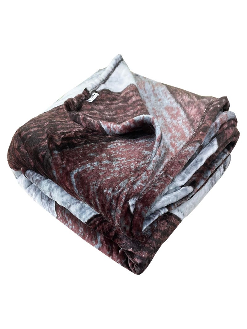 KOPA KOPA Ultra Soft Microfiber Double Bed Ac Blanket -1pc Double Size (Nautical) | 100% Teddy Bear Soft Reversible Lightweight | Bed Ac Blanket/Quilt/Duvet for All Weather Abstract-Grey - Image 5