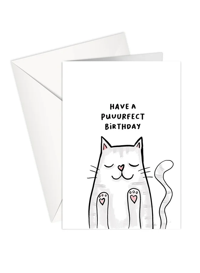 شير ذا لوف  عيد ميلاد مثالي - بطاقة معايدة لطيفة بطابع القطط