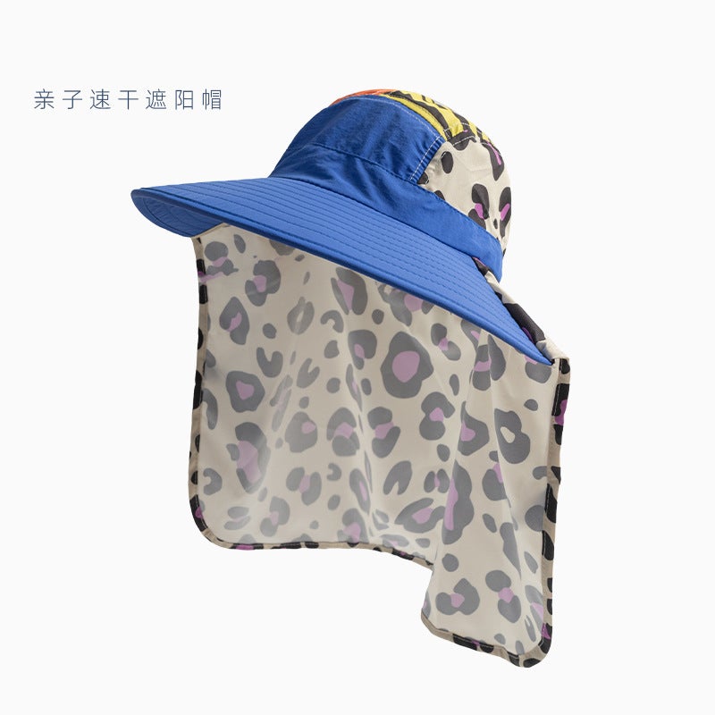Stylish Children'S Baseball Cap Leopard Print Fashion Fashion Quick-Drying Duck Tongue Hat Summer Outdoor Parent-Child Sun Protection Sun Hat - Image 1