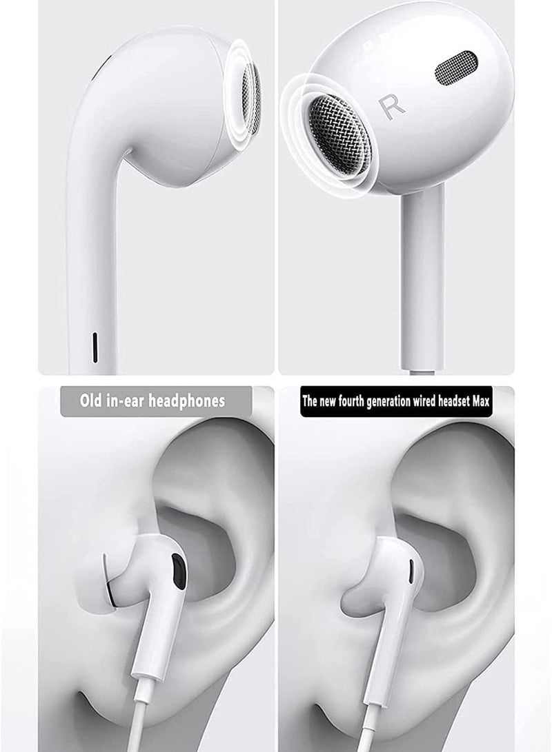 Wired Lightning Earphones with Mic & Volume Control | In-Ear Stereo Headset Compatible with iPhone 13, 13 Mini, SE, 12, 12 Pro Max, 11, X, 8, 7 | High Clarity Sound | All iOS Devices Supported