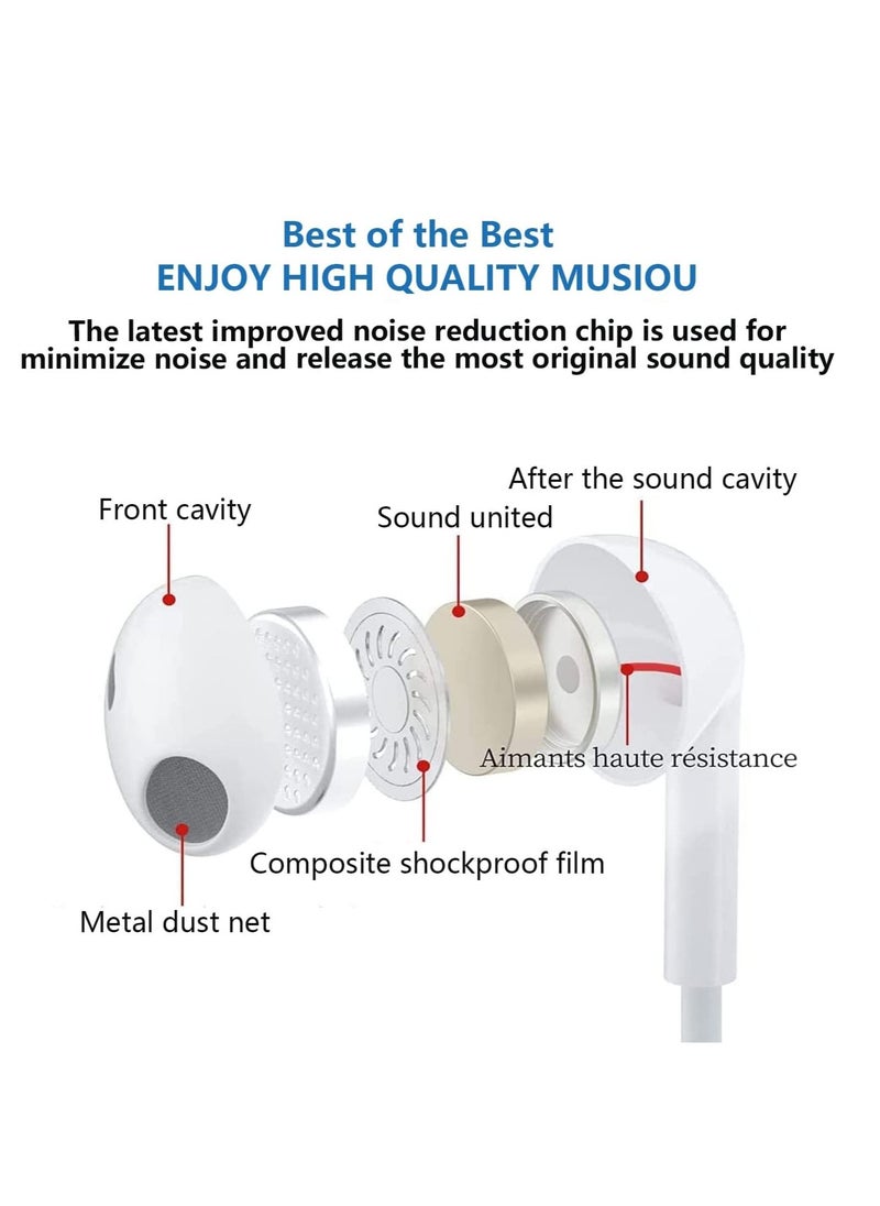 Generic - Lightning Headphone Wired for iPhone 13 [Apple MFi Certified] Built-in Microphone & Volume Control, in-Ear Stereo Headset Compatible with iPhone 13 Mini/SE/12 Pro/12Pro Max/11/X/8 7-All iOS System - Image 1