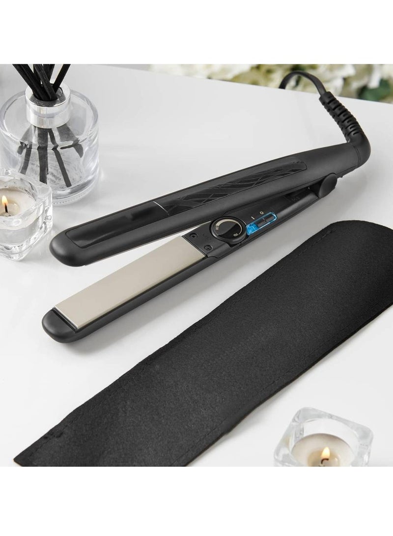 GENNEXT Ceramic Straight 230 Hair Straighteners, 15 Seconds Heat Up Time With Variable Temperature Setting - Black - Image 3
