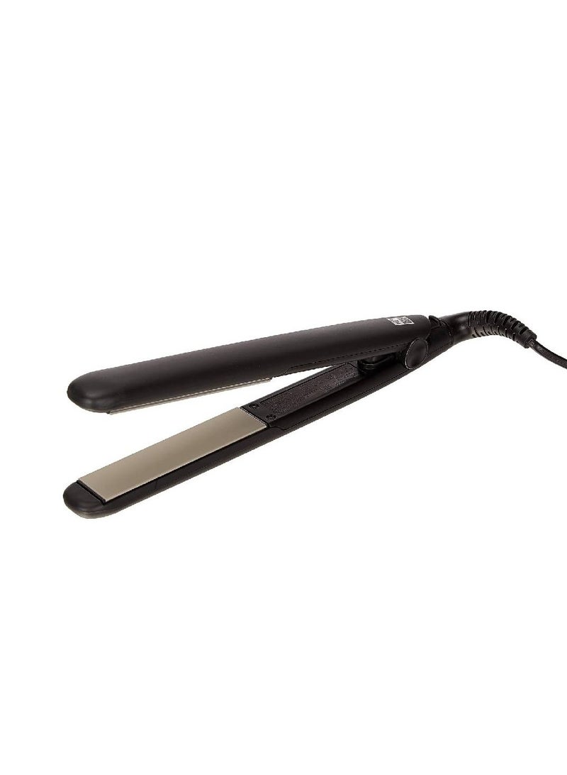 GENNEXT Ceramic Straight 230 Hair Straighteners, 15 Seconds Heat Up Time With Variable Temperature Setting - Black - Image 1