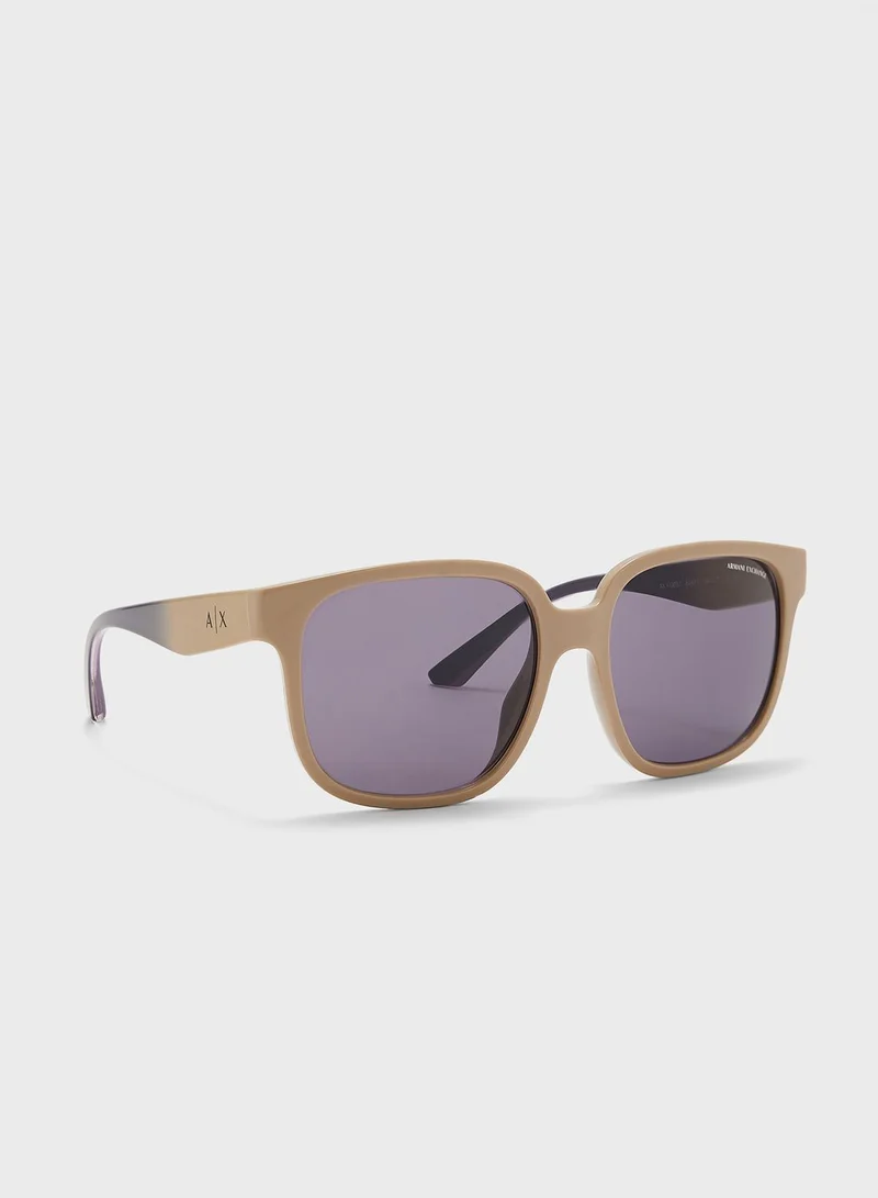 Armani Exchange 0Ax4136Su Oversized Sunglasses
