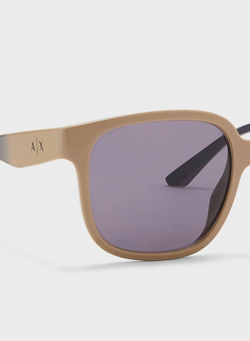 Armani Exchange 0Ax4136Su Oversized Sunglasses