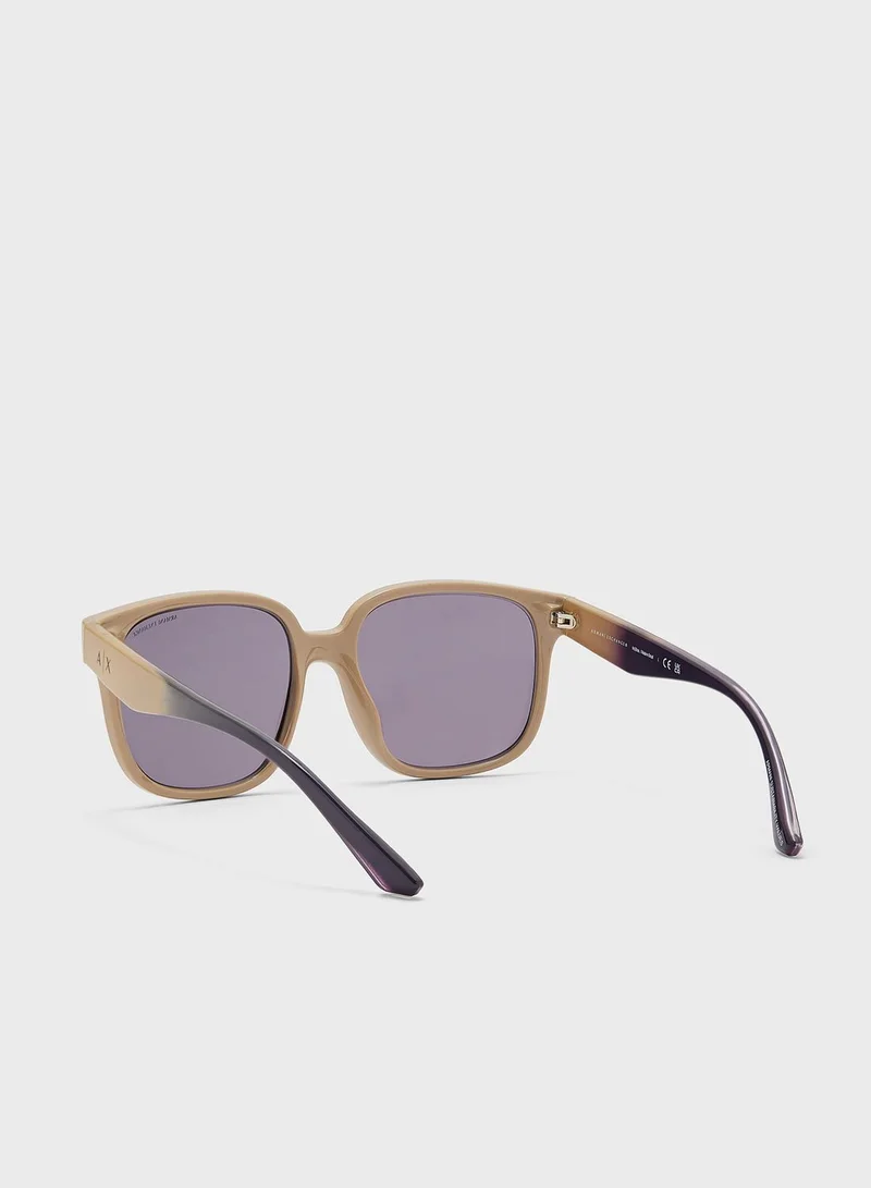 Armani Exchange 0Ax4136Su Oversized Sunglasses
