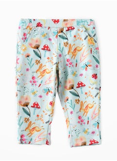 Jelliene Sunny Explorations: Girls' Breathable Pants Comfy Fun & Spring Adventures  - Image 1