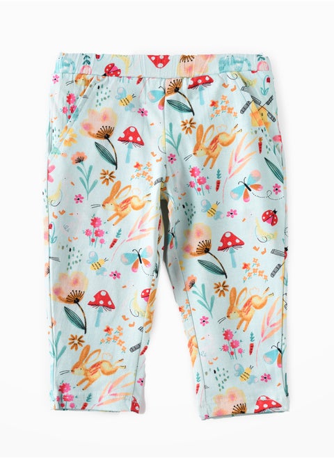 Sunny Explorations: Girls' Breathable Pants Comfy Fun & Spring Adventures