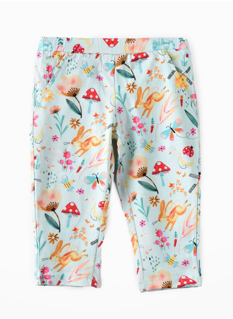 Jelliene Sunny Explorations: Girls' Breathable Pants Comfy Fun & Spring Adventures  - Image 1
