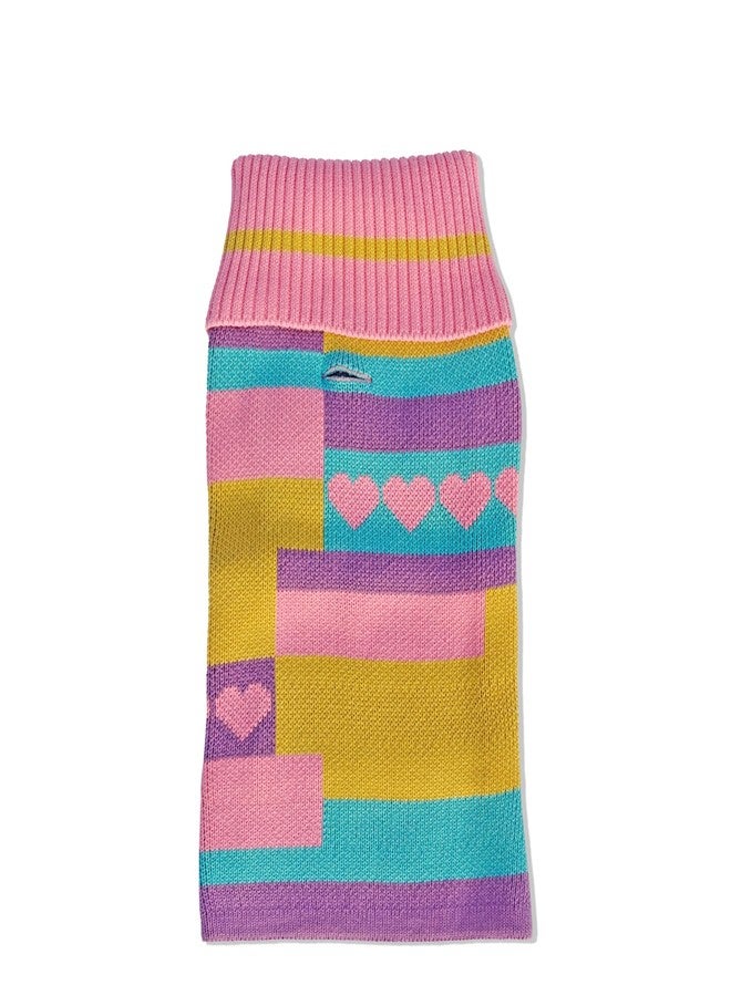 GoBandanas Knitted Cotton Jumper Sweaters for Dogs, Go Cozy by Go Bandanas, Assorted Colours (M, Sweet) - Image 1
