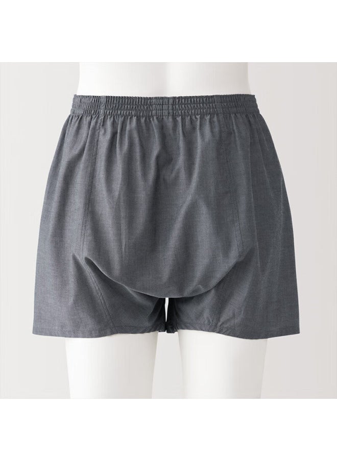 MUJI Muji Men's Lyocell Front Open Flat Angle Pants Fae43c4a Dark Gray M  - Image 3