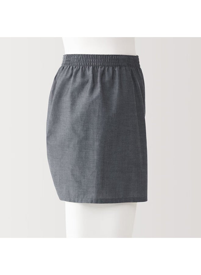 MUJI Muji Men's Lyocell Front Open Flat Angle Pants Fae43c4a Dark Gray M  - Image 2