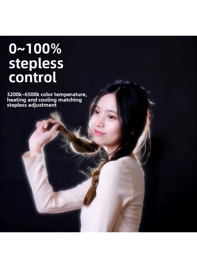 Hair Fill Light Live Room Anchor Background Atmosphere Lighting Light God Girl Spotlight Backlighting Back Wheel-Specifications:Three-color Adjustable Focus  + 2m Light Stand  - Image 5