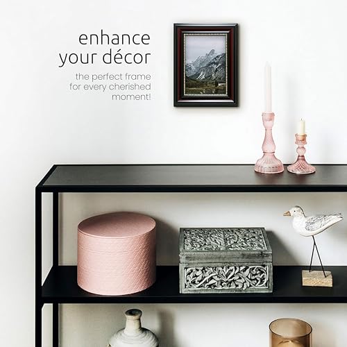 Kiera Grace Classic Traditional Lucy Picture Frame, 5" x 7", Dark Brown - Image 3