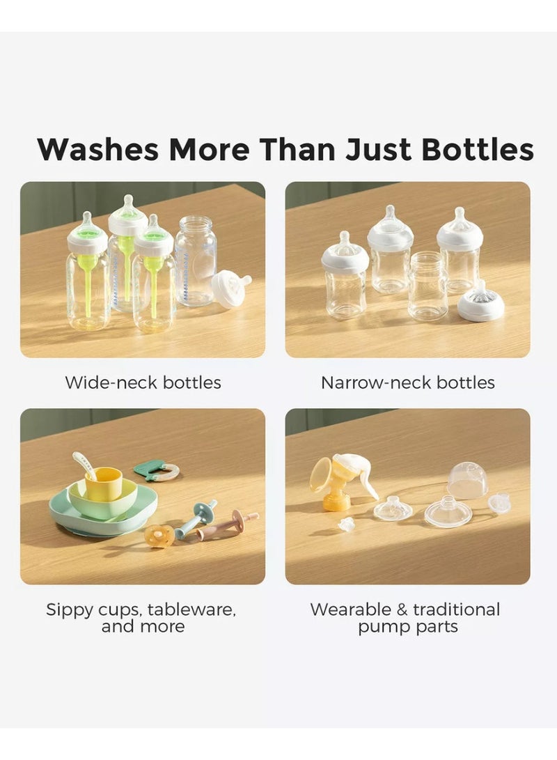 Momcozy KleanPal Pro Baby Bottle Washer - Sterilizer & Dryer Combo for Easy Cleaning - Bottle Washer Machine for All Bottles, Pump Parts & Baby Item Care - Save Time & Effort - Image 4