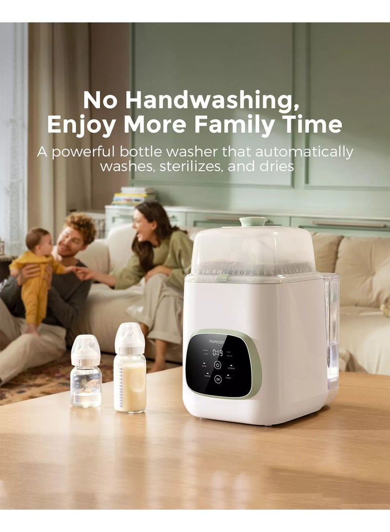 Momcozy KleanPal Pro Baby Bottle Washer - Sterilizer & Dryer Combo for Easy Cleaning - Bottle Washer Machine for All Bottles, Pump Parts & Baby Item Care - Save Time & Effort - Image 2
