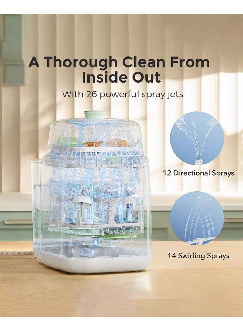 Momcozy KleanPal Pro Baby Bottle Washer - Sterilizer & Dryer Combo for Easy Cleaning - Bottle Washer Machine for All Bottles, Pump Parts & Baby Item Care - Save Time & Effort - Image 3