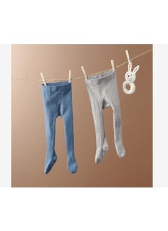 Tchibo Toddlers 2 pcs. Tights, Blue and Grey  - Image 1