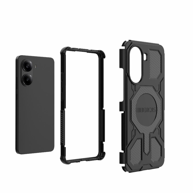 BIBERCAS For Redmi Turbo 4 Real Color Series Magsafe Shockproof Phone Case(Black) - Image 5