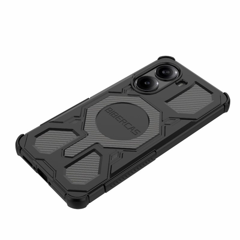 BIBERCAS For Redmi Turbo 4 Real Color Series Magsafe Shockproof Phone Case(Black) - Image 3