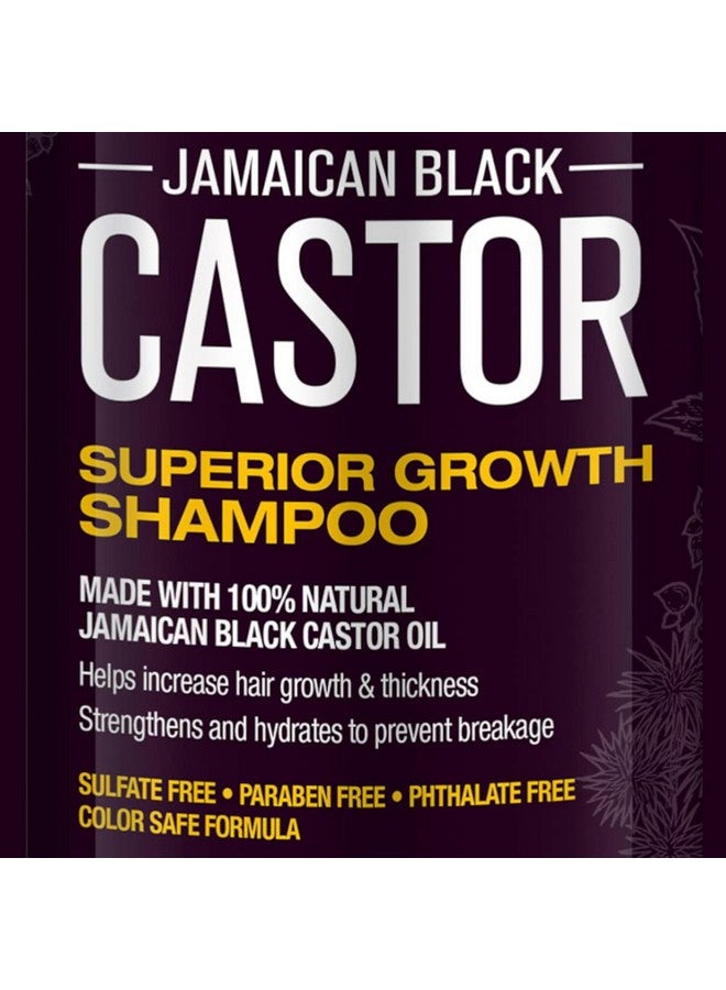 هير كيمست شامبو الخروع الأسود الجامايكي فائق النمو 33.8 أونصة وبلسم 33.8 أونصة 2 قطعة شامبو وبلسم لنمو الشعر - Image 3