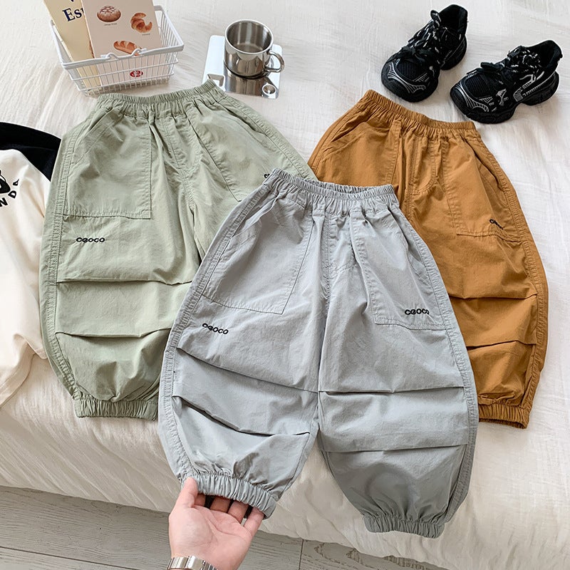 Boys Summer Pants Children Summer Thin Sports Anti-Mosquito Casual Trousers Boys Korean Style Baby - Image 2