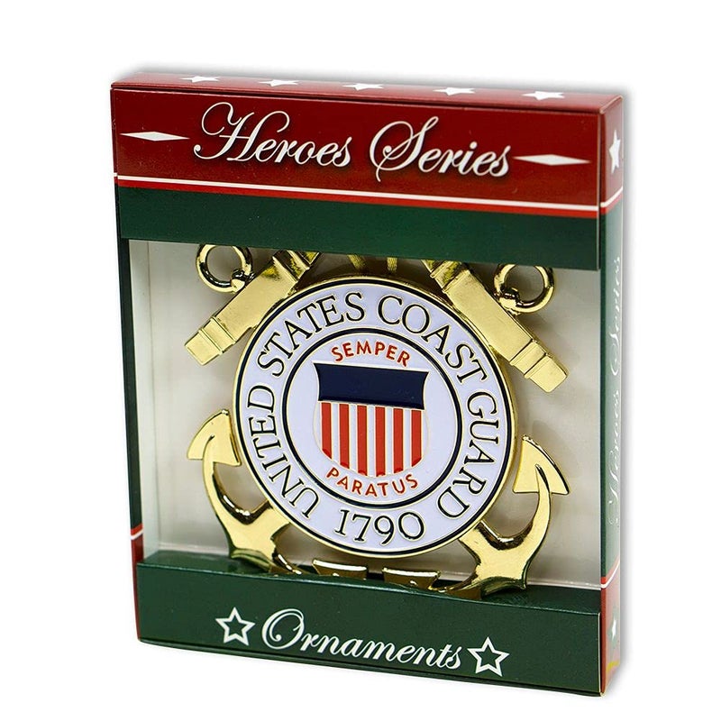ألايد فلاغ منتجات Allied Products Coast Coast Heroes Series Holiday Ornament - ميدالية خفر السواحل المرخصة رسميًا - Image 2