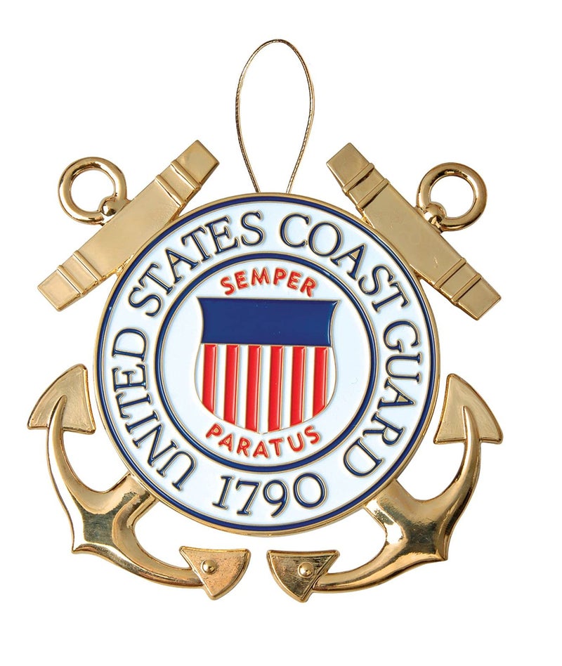 ألايد فلاغ منتجات Allied Products Coast Coast Heroes Series Holiday Ornament - ميدالية خفر السواحل المرخصة رسميًا - Image 1