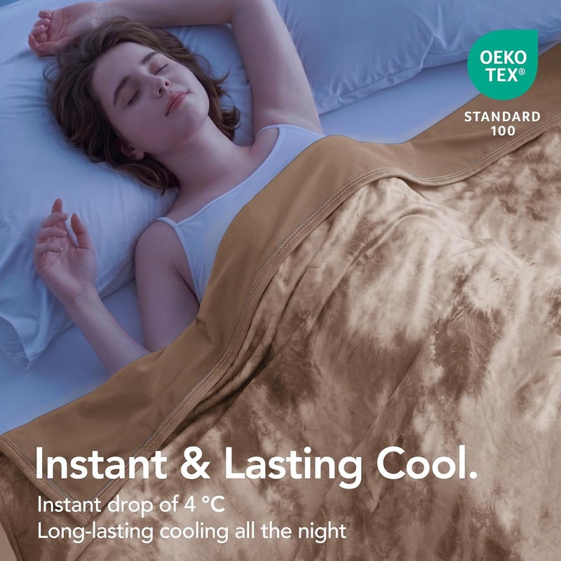 Topcee Cooling Blanket 90''x104'' for Hot Sleepers, Arc-Chill Q-Max>0.35 Double Sided Cold Blankets for Night Sweats, Cool Soft Lightweight Summer Blanket for Sofa Bed Couch, Gifts for Women King - Image 2