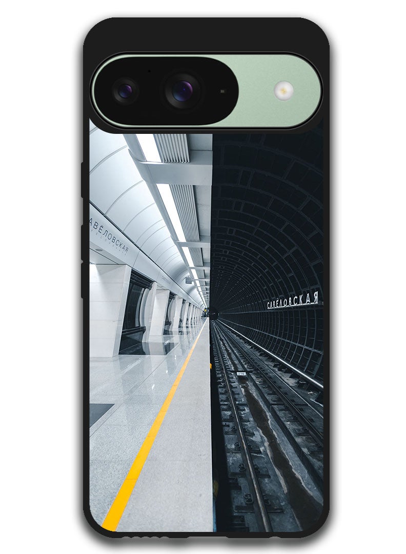 Theodor Protective Case Anti Scratch Shock Proof Bumper Cover For Google Pixel 9 subway_station_tunnel - Image 1